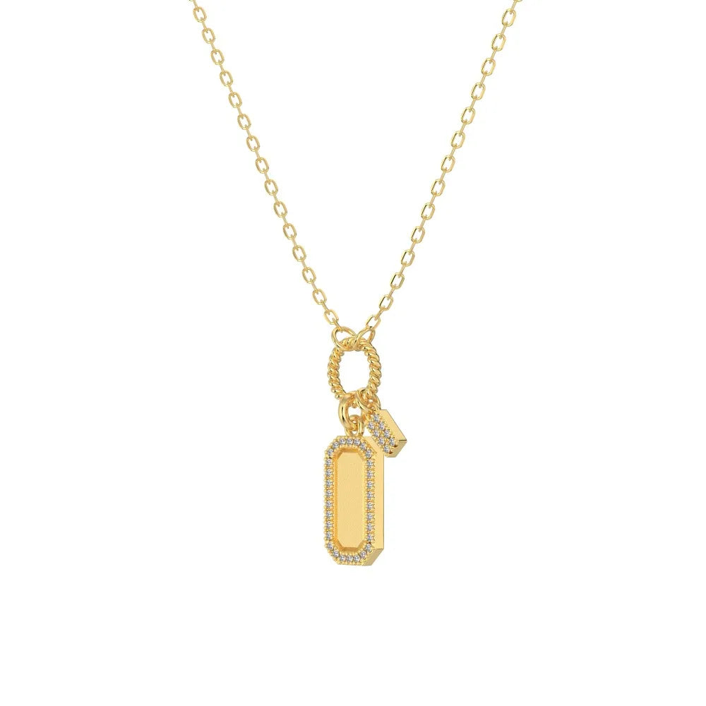 925 Sterling Silver CZ Pendant Necklace DY191501 product image 8