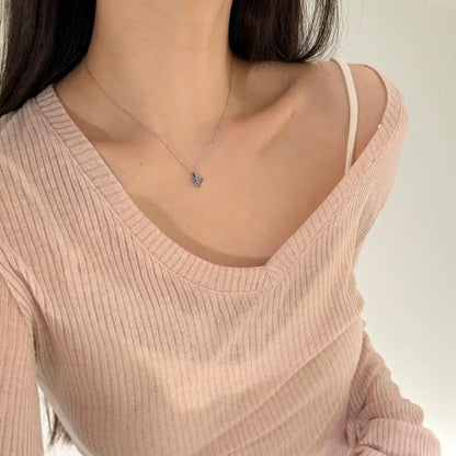 925 Silver 5A CZ Pendant Necklace DY191227 product image 3