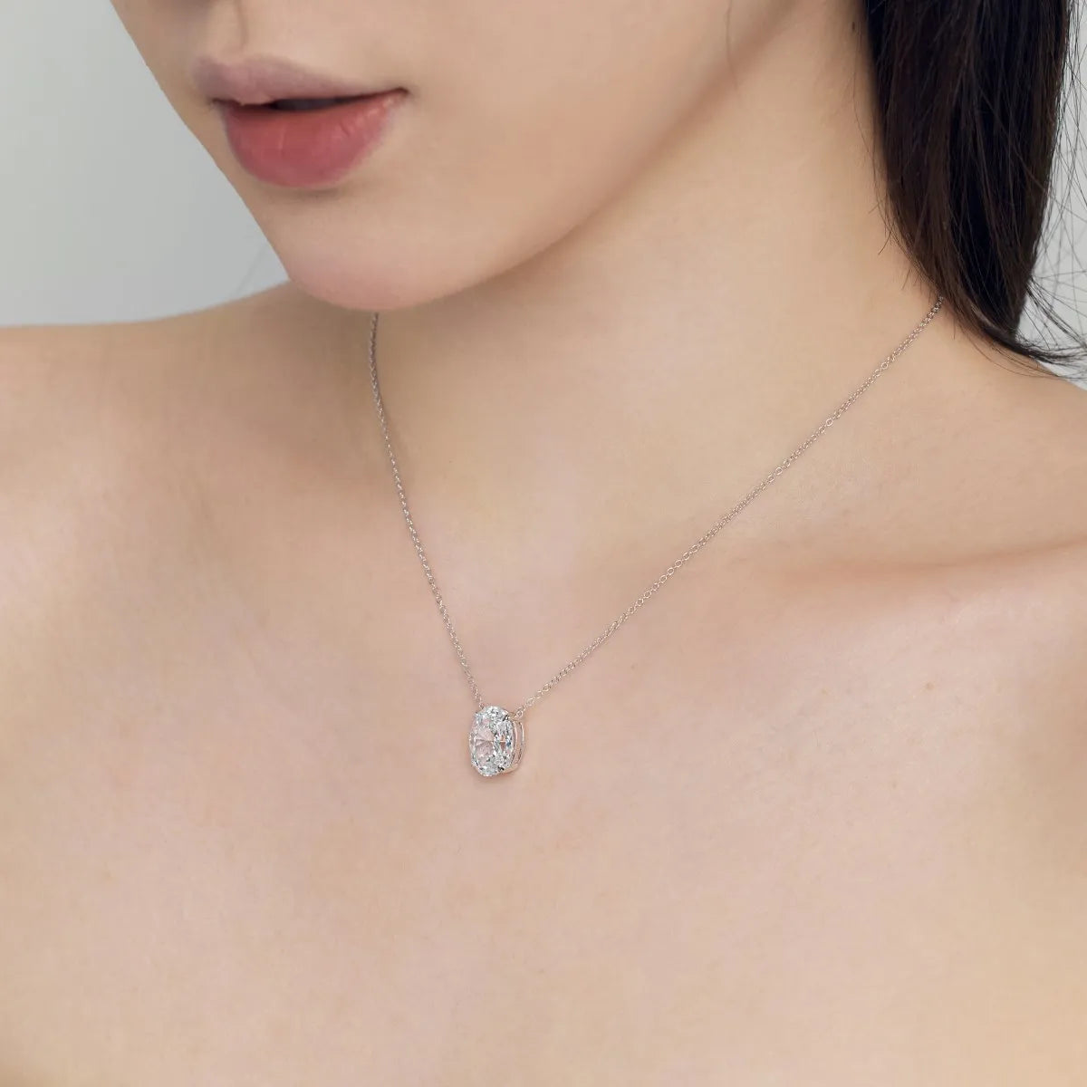 925 Silver 8A CZ Pendant Necklace DY190884 product image 4
