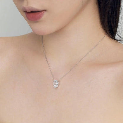 925 Silver 8A CZ Pendant Necklace DY190884 product image 4
