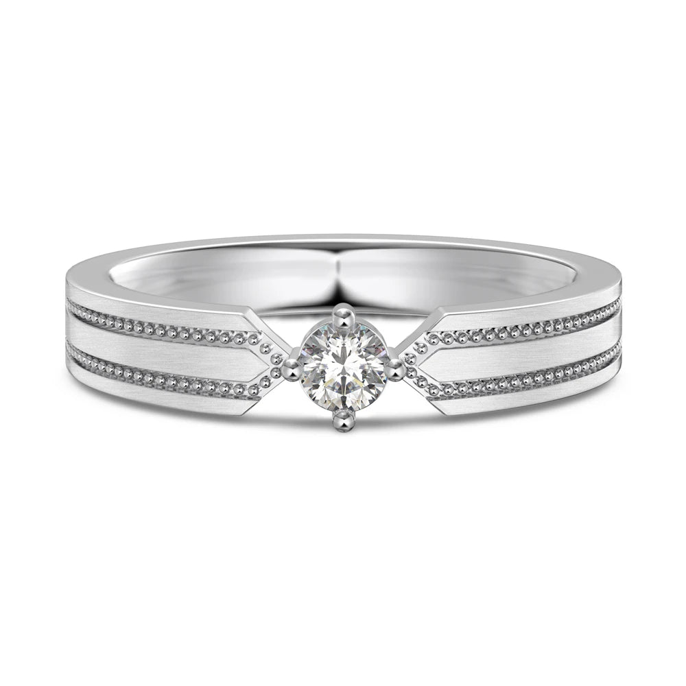 925 Sterling Silver CZ Personalized Wedding Ring product image 11