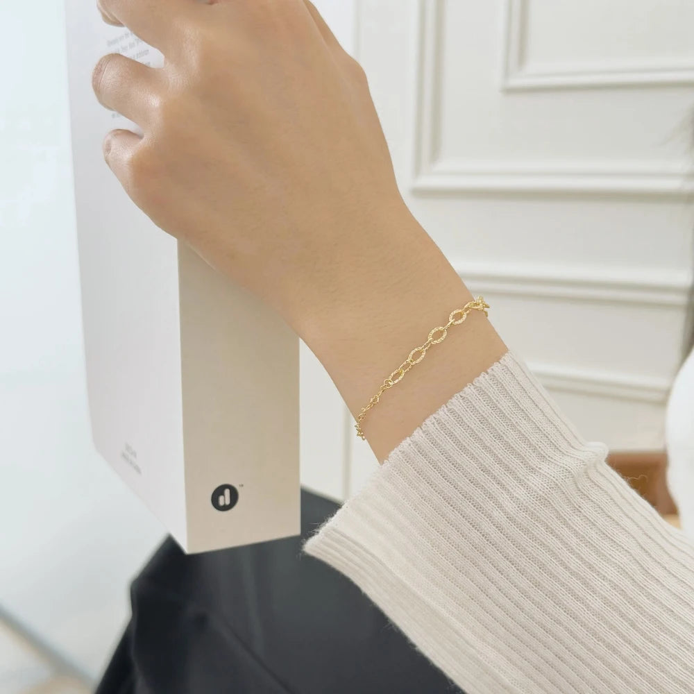 925 Sterling Silver Minimalist Bangle DY150670 product image 5