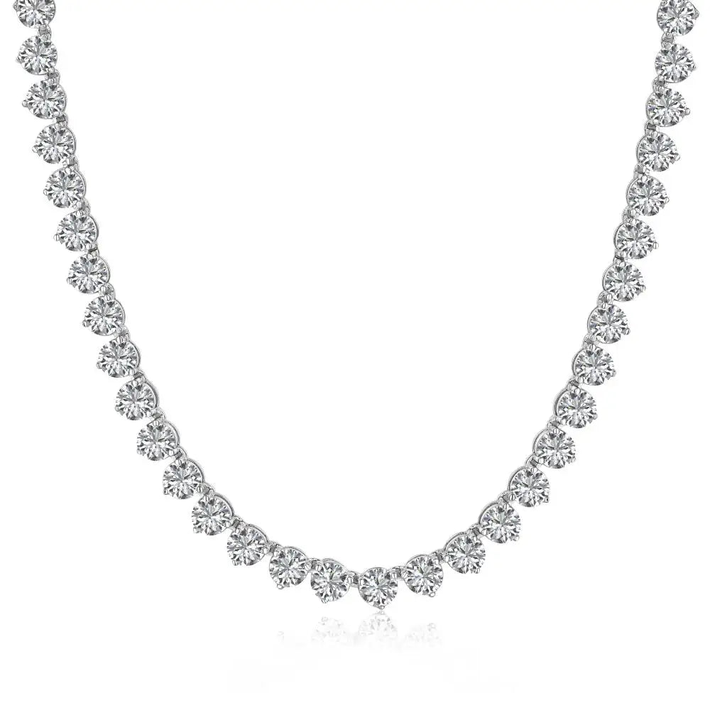 925 Sterling Silver 5A CZ Tennis Necklace product image 7