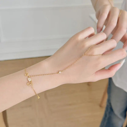 925 Sterling Silver Heart Chain Bracelet DY150607 product image 6