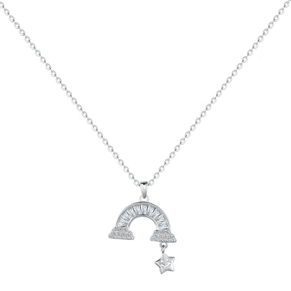 925 Sterling Silver Star Pendant Necklace product image 8
