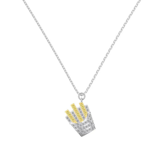 925 Silver 5A CZ Pendant Necklace DY191221 by KAKODIY