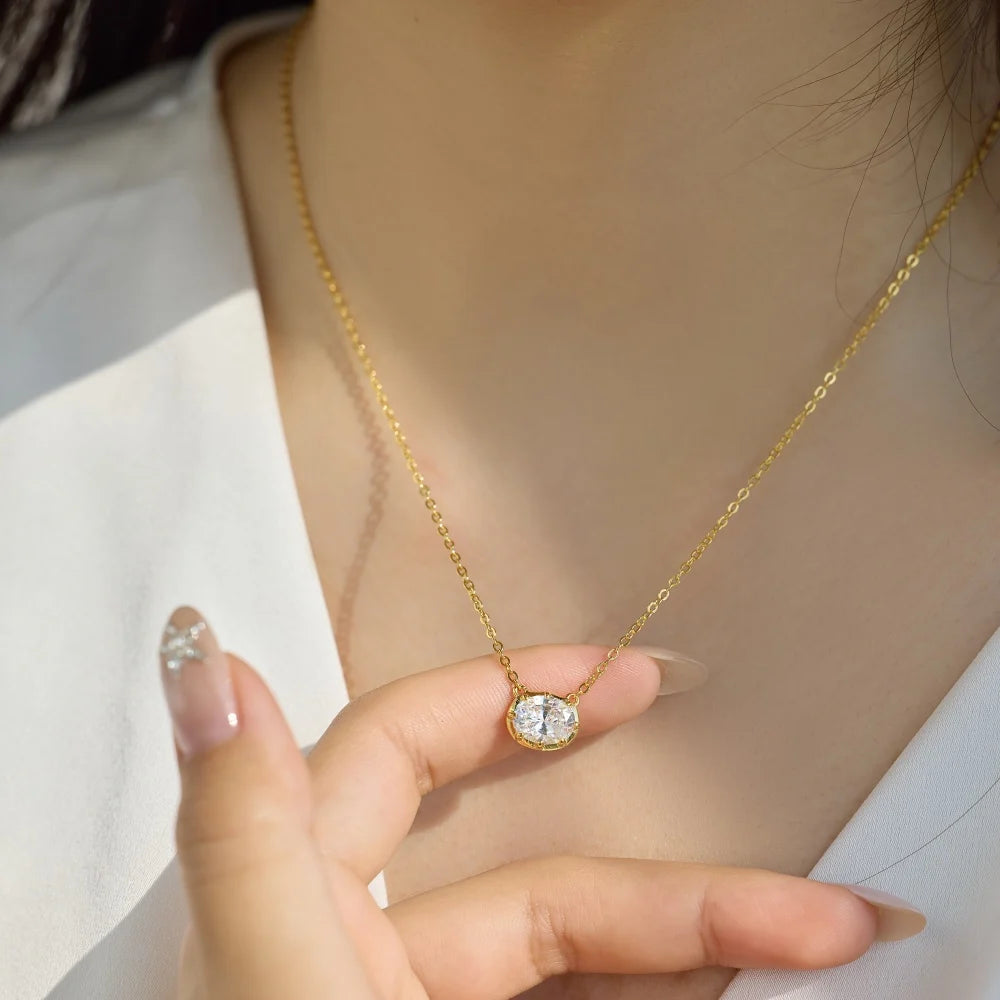 925 Silver 5A CZ Pendant Necklace DY191859 product image 5