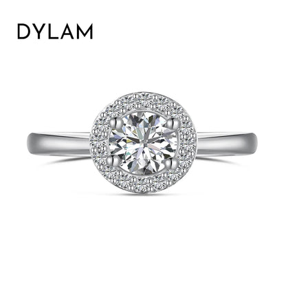 Classic Design Eternity Band 925 Sterling Silver Rhodium Plated Circle 0.75 Carat 5A Grade Cubic Zirconia Bridal Rings