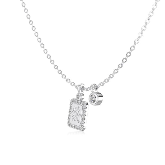925 Silver 5A CZ Pendant Necklace DY191901 product image 7