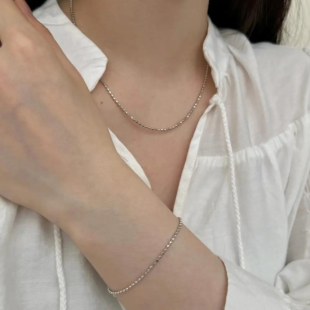 925 Sterling Silver Chain Necklace DY190996 product image 2