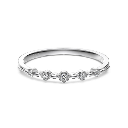 925 Sterling Silver 5A CZ Engagement Ring DY121511 by KAKODIY