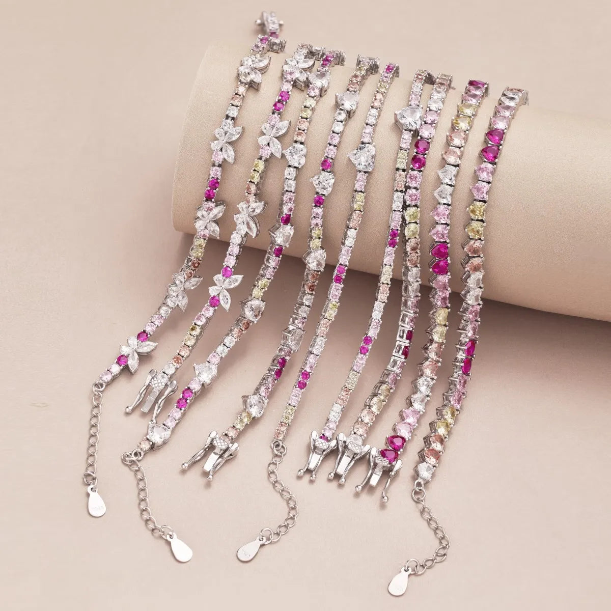 925 Sterling Silver Bow CZ Statement Necklace product image 6