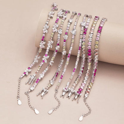 925 Sterling Silver Bow CZ Statement Necklace product image 6