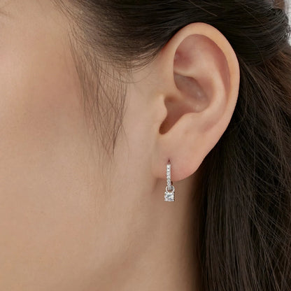 Hot Sale Original Design Cz Zirconia Jewelry for Women S925 Silver Huggies Earring 18K Gold Plated Hoop Earrings for Women