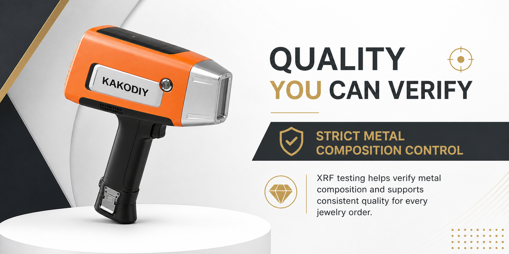 KAKODIY jewelry quality verification and material testing