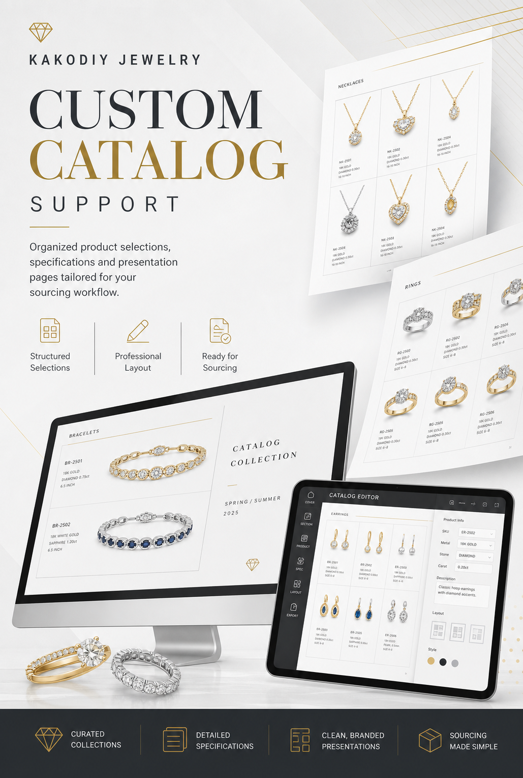 KAKODIY custom jewelry catalog service